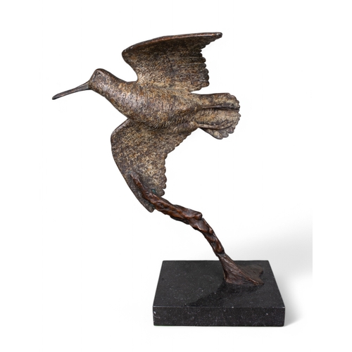 Hamish Mackie — 'Woodcock in Flight', Bronze, 3/25