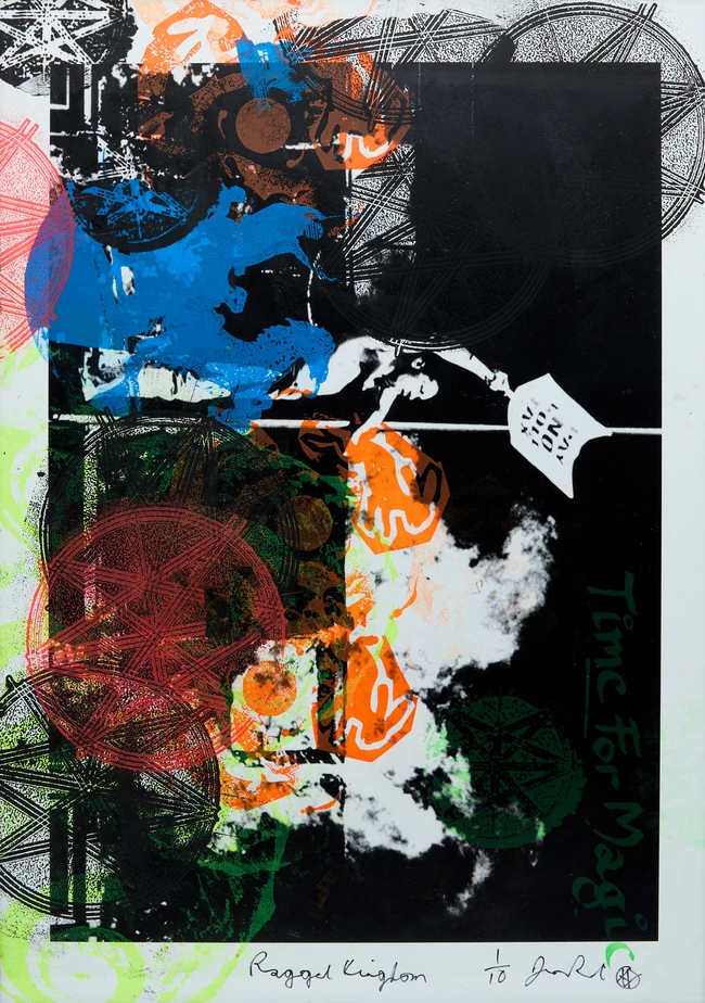 Jamie Reid — 'Ragged Kingdom (Riot)', Screenprint, 1/10